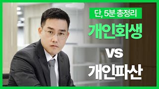 개인회생과 파산, 워크아웃, 신용회복 차이점 5분 총정리