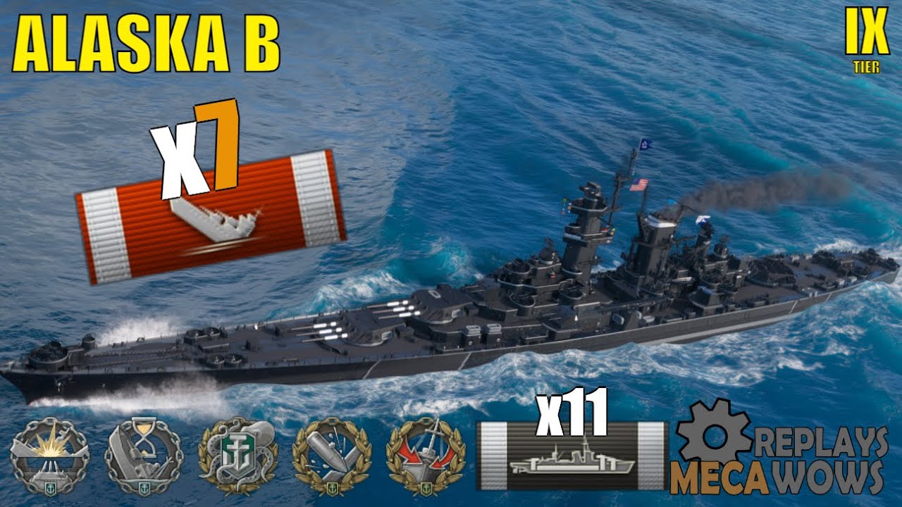 Cruiser Alaska B 7 Kills & 184k Damage | World Of Warships Gameplay ...