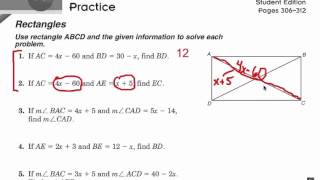 Viewer Challenge: Diagonals & Angles of a Rectangle 1