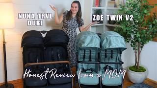 Nuna TRVL dubl vs Zoe Twin V2 | Which is the Better Side-by-Side Double Stroller? | Honest Review