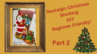 DIY Christmas Decor,  Bucilla Felt Stocking Kit \