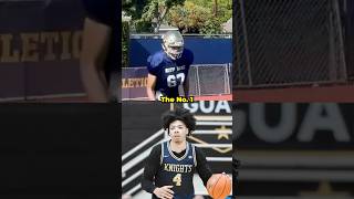 No. 1 basketball recruit also plays football 🔥