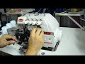 how to thread 5 wire overlock how to thread the 5 wire filleting machine easy