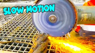 Everyday Things Slow Motion | Angle Grinder Slow Motion