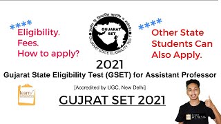 Gujarat SET 2021 (GSET) Exam Notification Out|| Apply Now || Other State Students Can Also Apply 🤩