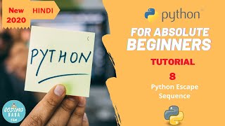 Escape sequence in Python #Tutorial-8