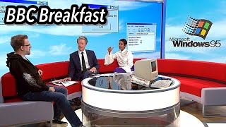 BBC Breakfast 30 years since launch of Microsoft Windows 95 - 29th August 2025 #technology #retro