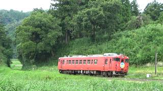 小湊鉄道 キハ40形観光急行 1号 サロベツヘッドマーク 月崎～上総大久保 2024/08/11