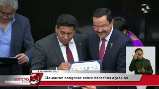 Clausuran congreso sobre derechos agrarios