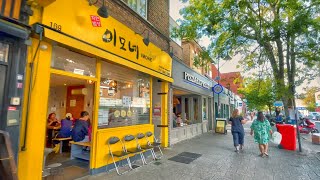 🇰🇷 Korea Town in London, UK 🇬🇧 New Malden Walk Tour incl. High Street | 4K HDR