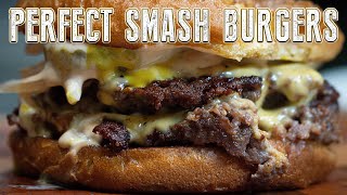 Perfect Smash Burgers in a Frying Pan