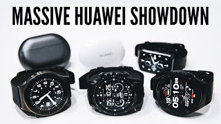 MASSIVE HUAWEI Smartwatch and ANC TWS Hands-On! Tons Of Features for iOS/Android!