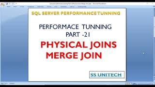 Merge Join Internals in SQL Server | Query Processing: Nested-Loop joins and Merge join