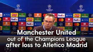 Manchester United out of the Champions League after home loss to Atletico Madrid