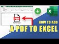 How to Easily EMBED or LINK a PDF File into an EXCEL Worksheet