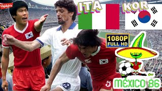 ITALY vs SOUTH KOREA 3-2 / WORLD CUP MEXICO 1986 / Full HD 1080p