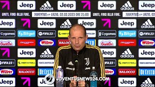 Conferenza Allegri pre Juventus-Lazio: “Pogba fuori, Vlahovic titolare. Contraccolpo dopo il -15”