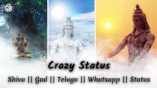 Bam Bam Bolenath Song || Telugu Whatsapp Status || #shiva god🙏🙏 || Lyrics Video ||