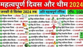 दिवस और थीम 2024 | Days and Themes 2024  | Divas aur theme 2024 | Important Days Current Affairs