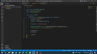 how to run a program of socket programming in VS code with java |short video|