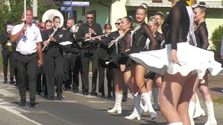 Majorettes 'SZYK' \u0026 Orchestra - Konopiska | Marching parade / Mażoretki i Orkiestra | Wręczyca 2023