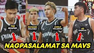 NAGPASALAMAT sina RICHARD, CARLO, KG at REAPER kay COACH MAV... BAKIT KAYA?