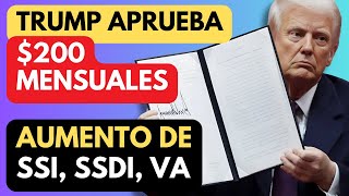 ¡Gran Noticia! Trump Aprueba Estímulo y Aumento Mensual de $200 para SSDI y Seguro Social