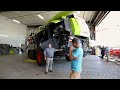 chopper spreader walkaround 2022 claas combine clinic