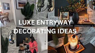 LUXE ENTRYWAY DECORATING IDEAS | NEW PLANTER #entrywaydecor  #decoratingideas #homedecor