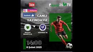 Kent20 TV 08.02.2025 BULDAN BLD SPOR SK  AKKONAK SPOR SK CANLI YAYIN