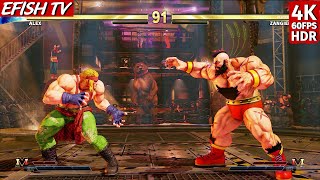 Alex vs Zangief (Hardest AI) - Street Fighter V