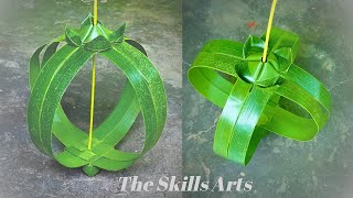 Coconut/Palm Leaf Flower || Decorations In marriage Party With Flower || #theskillsarts