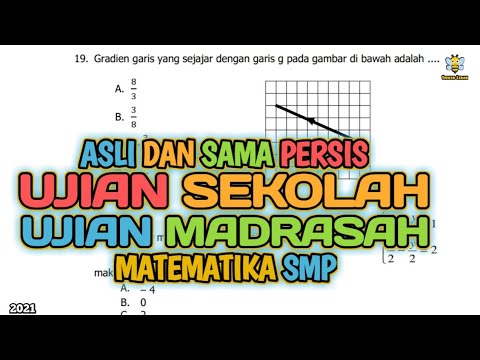 (26-40) SOAL ASLI UJIAN SEKOLAH MATEMATIKA SMP SE-INDONESIA‼️(PAKET B ...