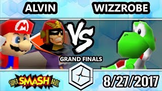 Shine 2017 Smash 64 - Alvin (Mario, Falcon) vs Fry's | Wizzrobe (Yoshi) - Super Smash Bros. GF