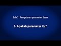 3. Pengaturan parameter dasar　－ Apakah parameter itu?　《Inverter bagi pemula(7/18)》