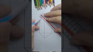 Draw vertical prism #shorts #drawing #paint #painting #maitamedu