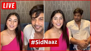 LIVE : Shehnaz Gill And Siddharth Shukla First LIVE On Instagram | SidNaaz