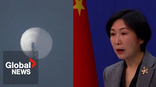 Suspected Chinese spy balloon spotted over US, China urges calm
