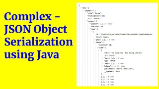 Complex-JSON response Serialization - POJO Class