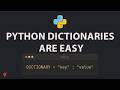 Python Dictionary are Easy | For Beginners