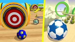 Ring Portal Race vs Banana Frenzy vs Bonus Run Going Balls vs Action Balls Gameplay Speedrun