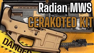 Radian Model 1 MWS Kits Cerakoted in Gray and FDE | Airsoft