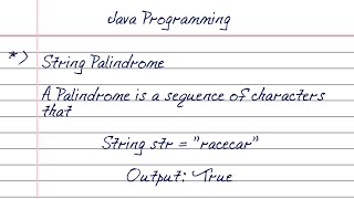 How to Check if a String is a Palindrome in Java