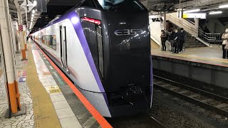 夜の特急はちおうじ号八王子行き立川駅から八王子駅まで車窓風景映像パート3