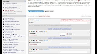 WashU REDCap - Creating Forms and Surveys