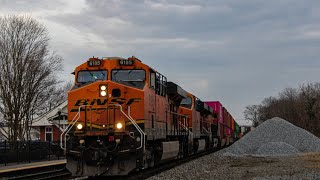 NS 27A, NS 240 with BNSF, \u0026 NS 24X at Spartanburg 1/31/25