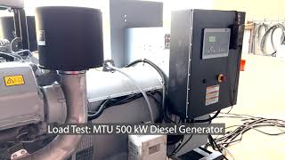 Load Testing A MTU 500 kW