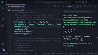 JavaScript Array Methods - Sorting & Reversing