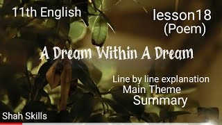 A Dream Within a Dream - Edger Allan Poe (Powerful Life Poetry) , All we see & seem