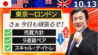 【FX｜相場分析】PPIに続きCPIも高く米長期金利上昇しドル買いへ。150.00の大台・日銀介入警戒感との綱引き相場が続く。149.55-45で買い先行！2023/10/13（金）